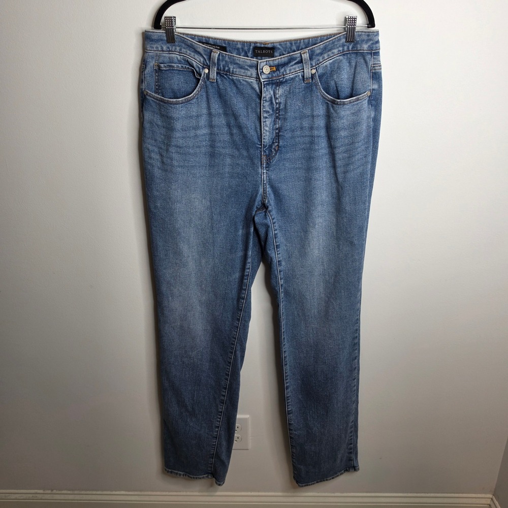Talbots Straight Leg Jeans Womens 12 Long